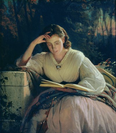 Reading (portrait of the artist